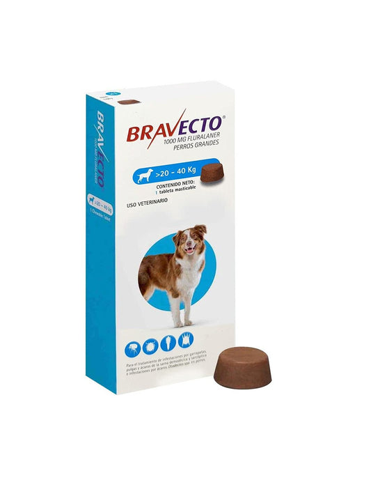 Bravecto Dog 1000mg x 1tb (20-40kg)